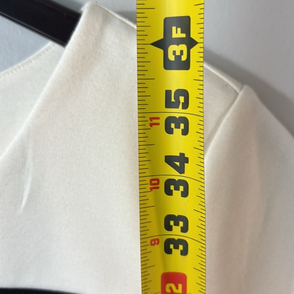 NWT Talbots Ponte Dress Classic Black White Short Sleeve Sheath Knit Sz 10 - Picture 8 of 9